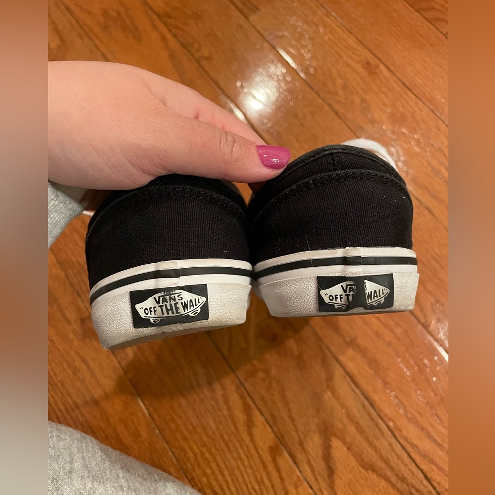 Vans Atwood Black and White Canvas Vans - Picture 8 of 10